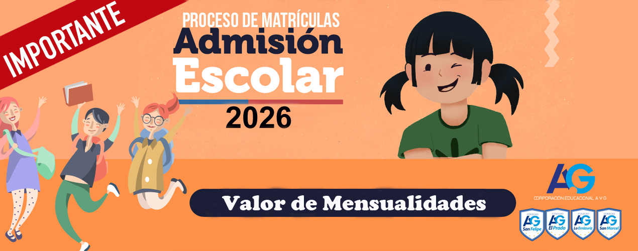 Banner de información de Admisión Escolar 2025