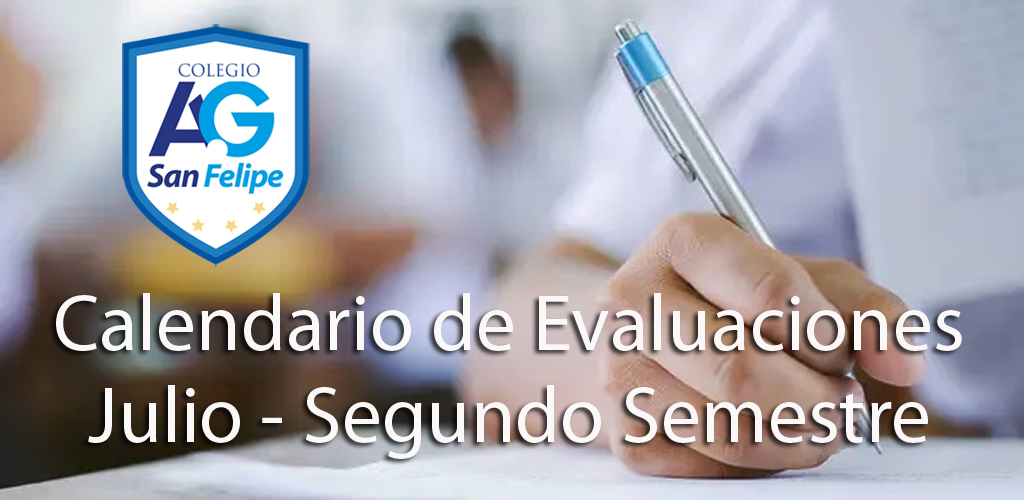 Banner de Evaluaciones julio 2026